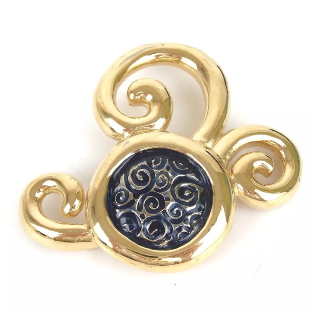 80’s Huge Givenchy Unique Paris Brooch Like New